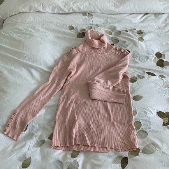 Pink Calvin Klein Turtleneck - Picture 3 of 4